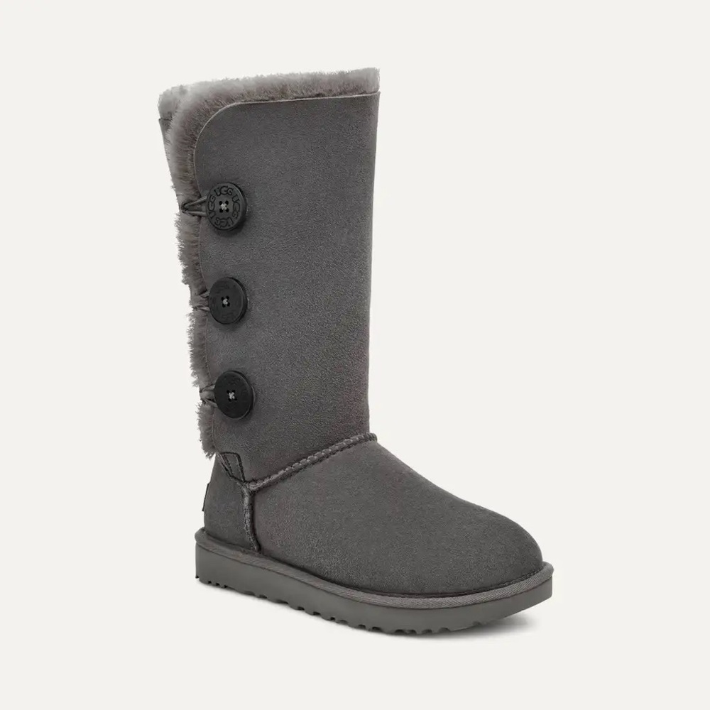 UGG Bailey Button Triplet II Boot - Grey (6)